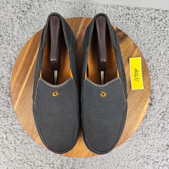 Olukai Nohea Mesh Slip On Dark Shadow Casual Loafer Sneakers Mens 10 10188-4242 - Picture 5 of 12